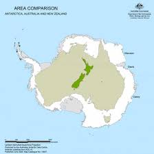 When you think of new zealand this will probably be sheep or kiwi's. The Size Of Antarctica Compared To Australia And New Zealand Antarctica