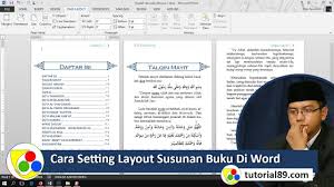 Cara Setting Layout Untuk Susunan Buku Di Microsoft Word Youtube