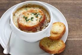 Receita De Sopa De Cebola Gratinada Com Thermomix Tm5 E Tm31 L 39 Aut Cebola Gratinada French Onion Soup Recipe Onion Soup Recipes Baked Onions