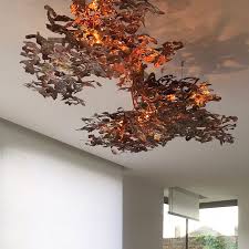 Choosing a copper lighting theme is always a great idea as. Copper Leaf Pendant Light Buy Online Now At All Square Lighting