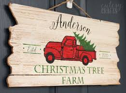 Diy Custom Christmas Tree Farm Sign Decoration Christmas Signs Diy Christmas Signs Easy Christmas Diy
