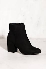 Black Booties With Brown Heel Pin On Clothes
