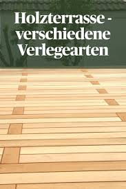 Terrassendielen Verschiedene Verlegemuster Holzwelten Terrassendielen Terrasse Holz Holzterrasse