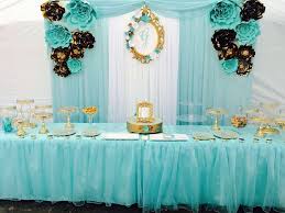 Tiffany Gold Quinceanera Party Ideas Photo 1 Of 4 Quinceanera Decorations Rose Gold Party Tiffany Party