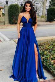 Abendkleider lang blau