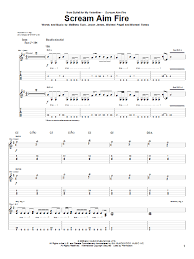 Bullet for my valentine 'bittersweet memories'. Scream Aim Fire Guitar Tab Print Sheet Music Now