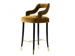 Kelly Stool With Back By Ottiu Bar Chairs Upholstered Chairs Modern Chairs