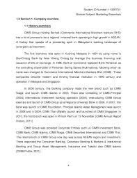 This company's trade report mainly contains market analysis, contact, trade official reference contact is from malaysia original bill of ladings, including email, phone, fax, address, and official website. Cimb Bank Assignment Re Do