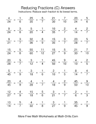 The Reducing Fractions To Lowest Terms C Math Worksheet Page 2 In 2020 Lowest Terms Reducing Fractions Fractions Worksheets