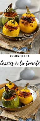 Courgettes Rondes Farcies A La Semoule Et Tomate Recette Vegetarienne Recept
