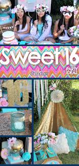 Things To Do For Your 16th Birthday Besides A Party Celebrate Your Daughter S Sweet 16 With Party Ideas From The Shindigz Blog Check Out The Boho Swe Boho Birthday Party Sweet 16 Birthday Party Sweet 16 Parties