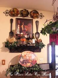 No Place Like Our Home New Kitchen Vignette S Wine Decor Kitchen Tuscan Decorating Kitchen Decor Themes