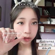 Lens Kính áp tròng [Alysia Brown 0 độ]