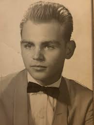 Centered photo of Korean War veteran with brown hair and eyes
