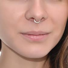 Gold Square Septum Ring 22g Septum Piercing Nipple Ring Etsy