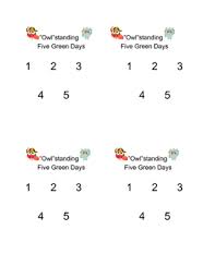 Five Day Behavior Charts