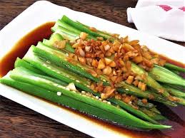 I'm going to share the recipe for laswa next time. Okra In Garlic Oyster Sauce Salad China Food Chinese Cold Dish