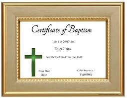 You can store it for many years to come and it can be a valuable document when required for many legal purposes too. Free Printable Baptism Certificate Customizable