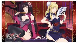 Kakegurui Jabami Yumeko Saotome Mary Desk Mat Klockworx Multipurpose Mat Collection 17 Rubber Mat Vol 17 Klockworx Myfigurecollection Net Erominimalistsensei, jabami yumeko, kakegurui, minimalism, simple background. kakegurui jabami yumeko saotome
