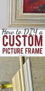 With the desks and mantel secured on the wall, we felt the room was still missing something. How To Diy A Custom Picture Frame With Trim Moulding Lamberts Lately