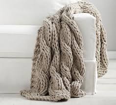 Ideas & inspiration for real life. Colossal Handknit Throw Blanket Pottery Barn