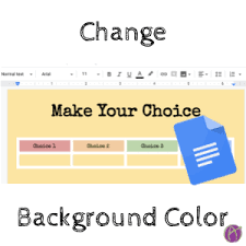 You can't insert a watermark on just 1. Google Docs Change Background Color Teacher Tech