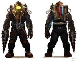 Bioshock 2 Big Daddy Costume Bioshock Big Daddy Costume Google Search Bioshock Bioshock Cosplay Model Sheet