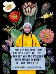 Greta Thunberg Climate Activist Save Planet Earth Climate Change Poster Save Our Earth