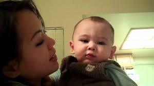 She is so cute, i just want to eat her up! Chindian Baby Nico Gives Mama A Kiss 8 Month Old Youtube
