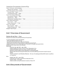 American Government Answer Key