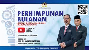 Jabatan pendidikan negeri johor dan pejabat pendidikan daerah jabatan pendidikan negeri (jpn) adalah agensi pendidikan yang bertanggungjawab merancang, melaksanakan dan memantau program nilam ini. Live Majlis Perhimpunan Bulanan Jabatan Pendidikan Negeri Johor Bil 2 2021 Youtube