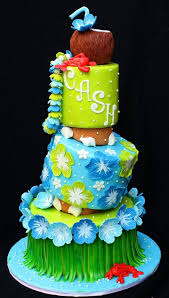 Luau Themed Baby Shower Cake Luau Cakes Themed Cakes Shower Cakes