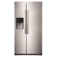 Samsung 24 5 Cu Ft Side By Side Refrigerator In Stainless Steel With Images Side By Side Refrigerator Stainless Steel Refrigerator Large Appliances