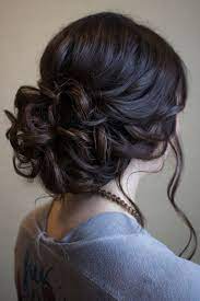 Casual Updo For Medium Hair Frisur Hochgesteckt Lange Schwarze Haare Abiball Frisuren
