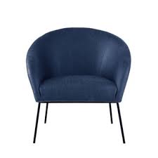 Nicole Miller Accent Chair Leather Pu Or Velvet Matte Black Base Navy Black Blue Faux Leather In 2020 Cheap Leather Chairs Accent Chairs Leather Chair