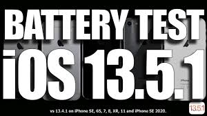 Ios 13 5 1 Battery Life Battery Performance Test Youtube