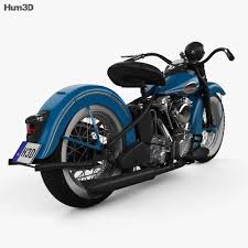 3d Model Of Harley Davidson Knuchlehead Ohv 1941 In 2020 Harley Davidson Harley Harley Knucklehead