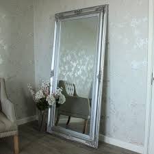 Large Ornate Silver Wall Floor Mirror Windsor Browne Modern Mirror Wall Mirror Wall Bedroom Floor Standing Mirror