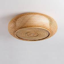 Bamboo Round Ceiling Plafon Lamp Ceiling Light Fixtures Ceiling Lights Bamboo Ceiling