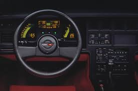 Note the key switch below the car stereo. Chevy Corvette Gets Sleeker And Digital Gauges For The C4 Generation Roadshow