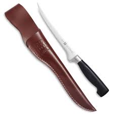 Zwilling J A Henckles Four Star Fillet Knife With Leather Sheath Sur La Table Fillet Knife Leather Sheath Knife