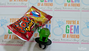 You Re A Gem Of A Friend Ring Pop Valentine S Day Idea Hip2save