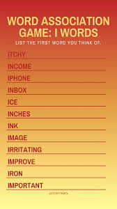 Word association is a great game to practice vocabulary, introduce a topic, assess what students know or even revise vocabulary from previous classes. Wordassociation Explore Tumblr Posts And Blogs Tumgir