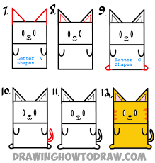 It's a complete alphabet for students that are practicing their lettering, be it just block or the more advanced 3d shapes. Huge Guide To Drawing Cartoon Characters From Uppercase Letter E Easy Tutorials For Kids How To Draw Step By Step Drawing Tutorials
