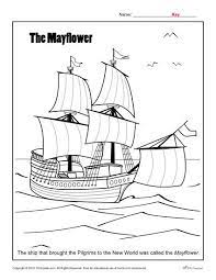 Flower coloring pages make the day bright and sunny for me. Thanksgiving Coloring Page The Mayflower