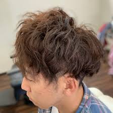 ヘアスタイルミディアムショート パーマ 天童の理髪店 With ウィズ