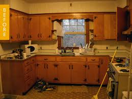 Before After A Kitchen Makeover With Stunning Diy Countertops Kitchen Soffit Kitchen Remodel Layout Kitchen Remodel Small