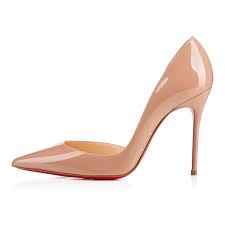 Iriza 100 Nude Patent Leather Women Shoes Christian Louboutin