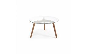 Vous aimez les meubles scandinaves ? Petite Table Basse Ronde Verre Scandinave 60 Cm Verros Ronde