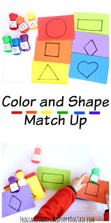 Color And Shape Match Up Activity Fspdt Shape Activities Preschool Kids Learning Activities Preschool Colors